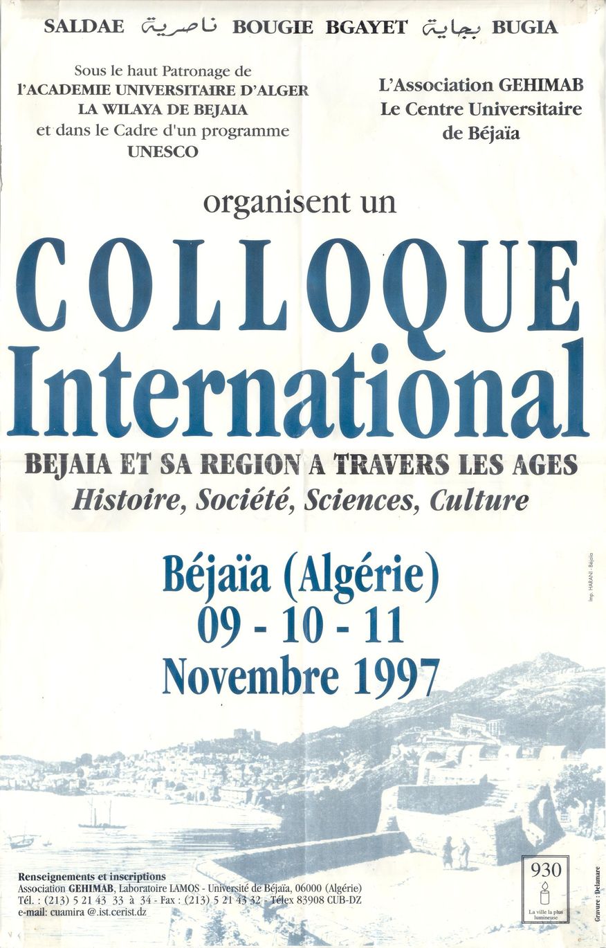 Bejaia et sa region 1997